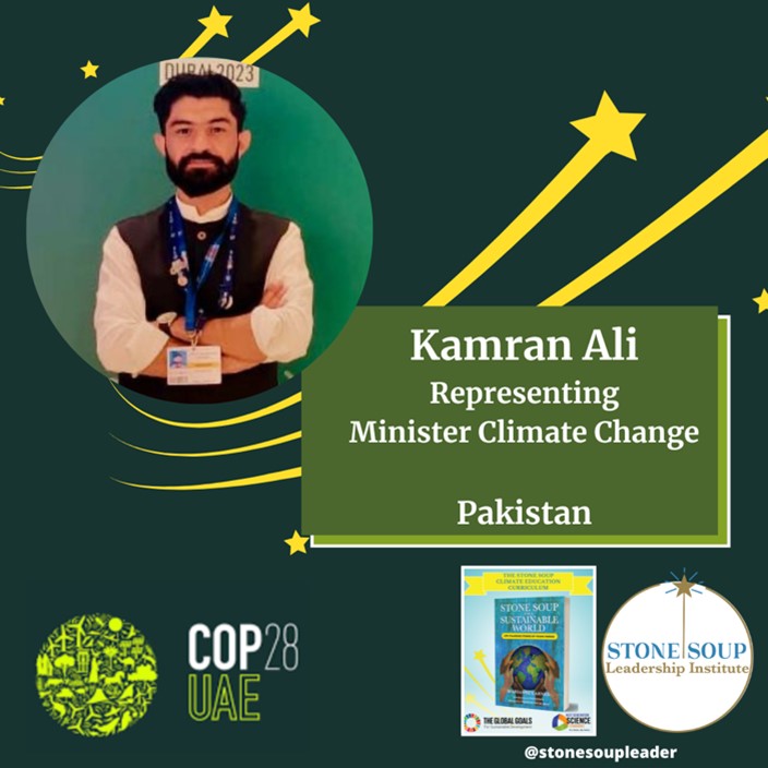 Kamran Ali, Representing Minister Climate Change, Pakistan